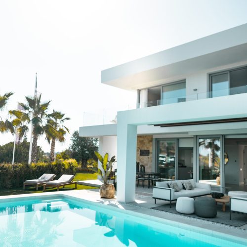 modern home pool